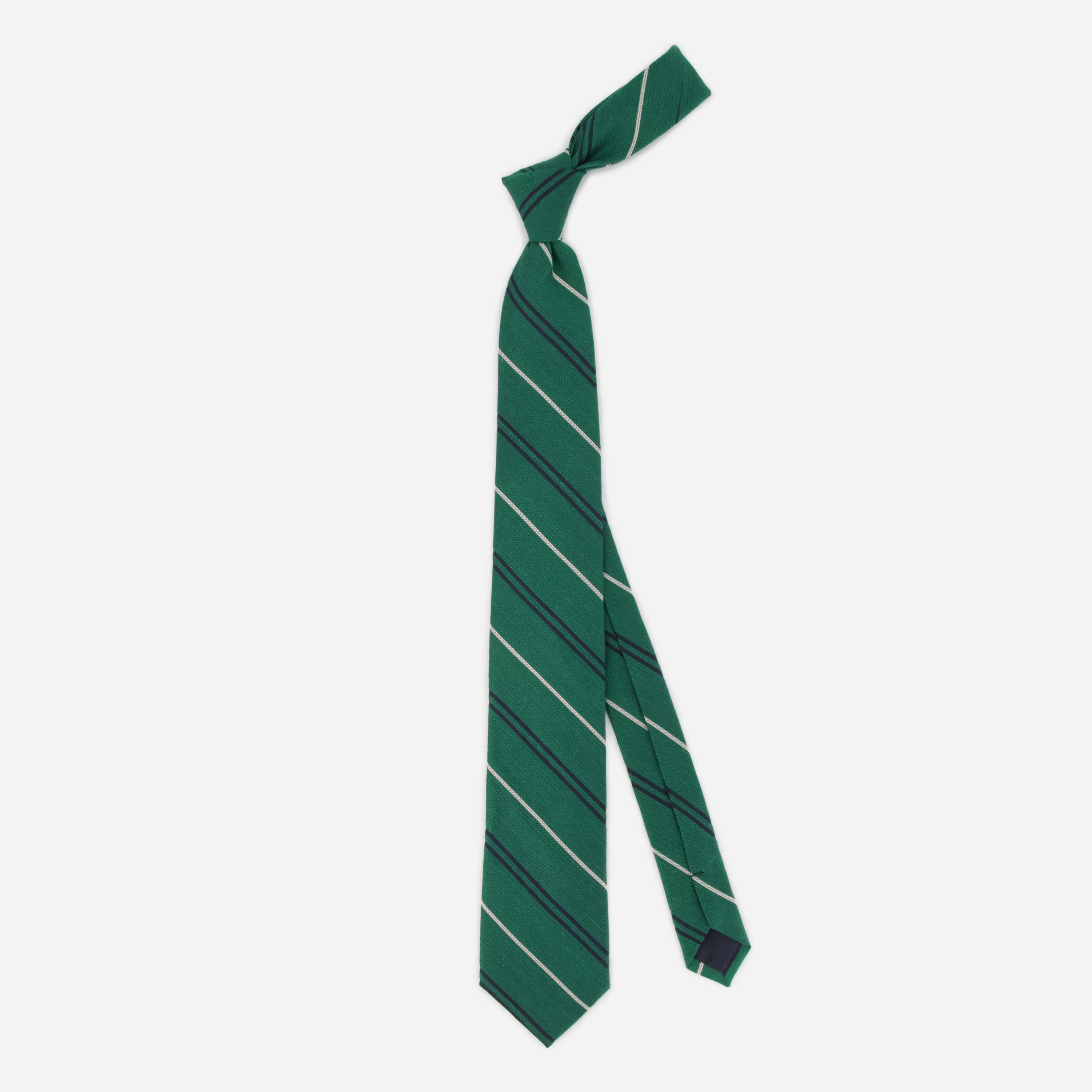 Bali Double Stripe Grass Green Tie