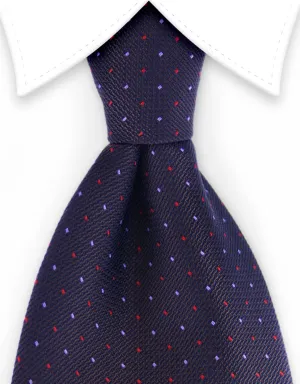 Brown Pin Dot 4" Tie