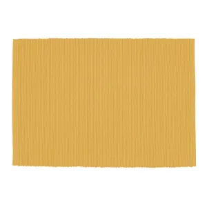 Cotton Ribbed Placemats - Snapdragon Yellow