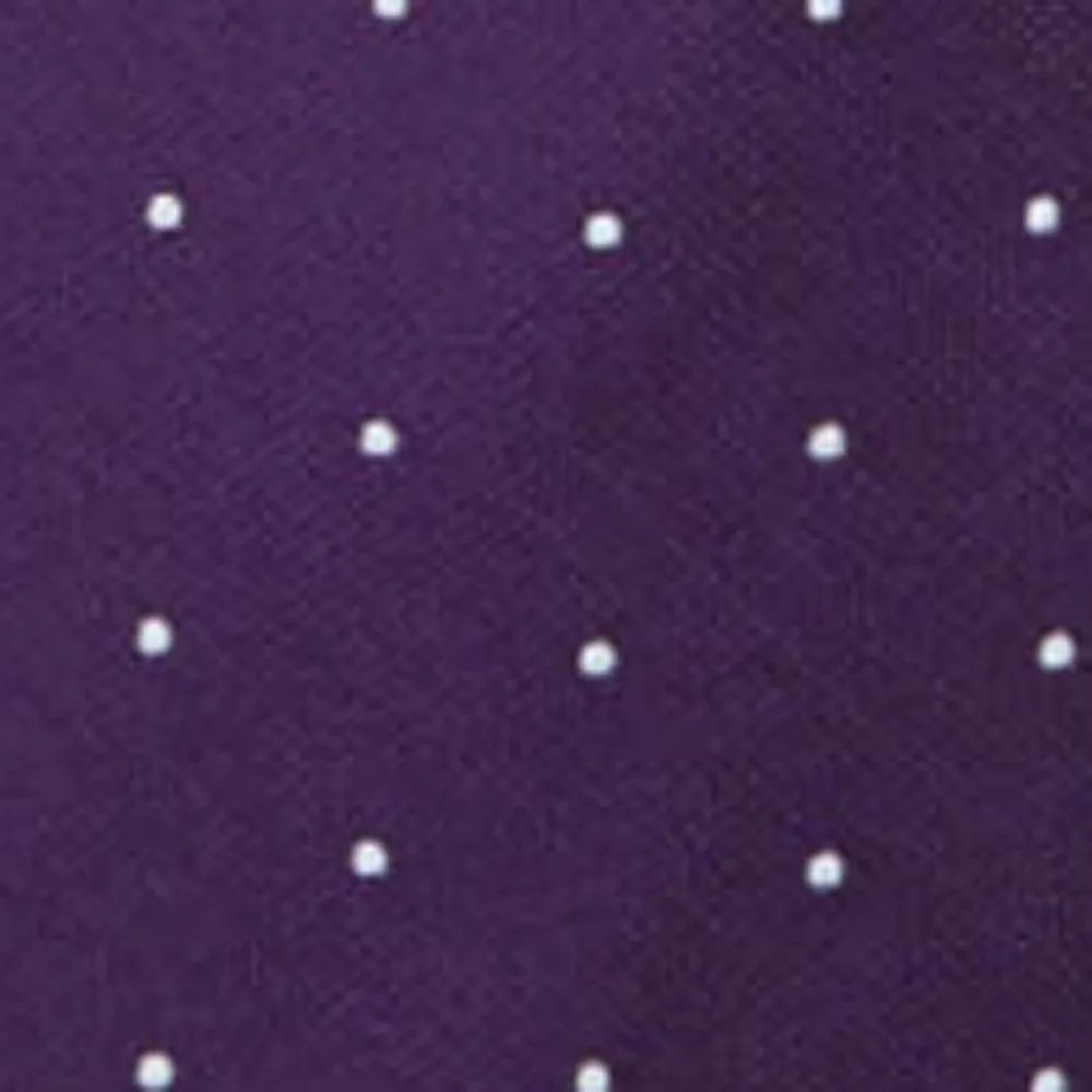 Dotted Report Plum Tie