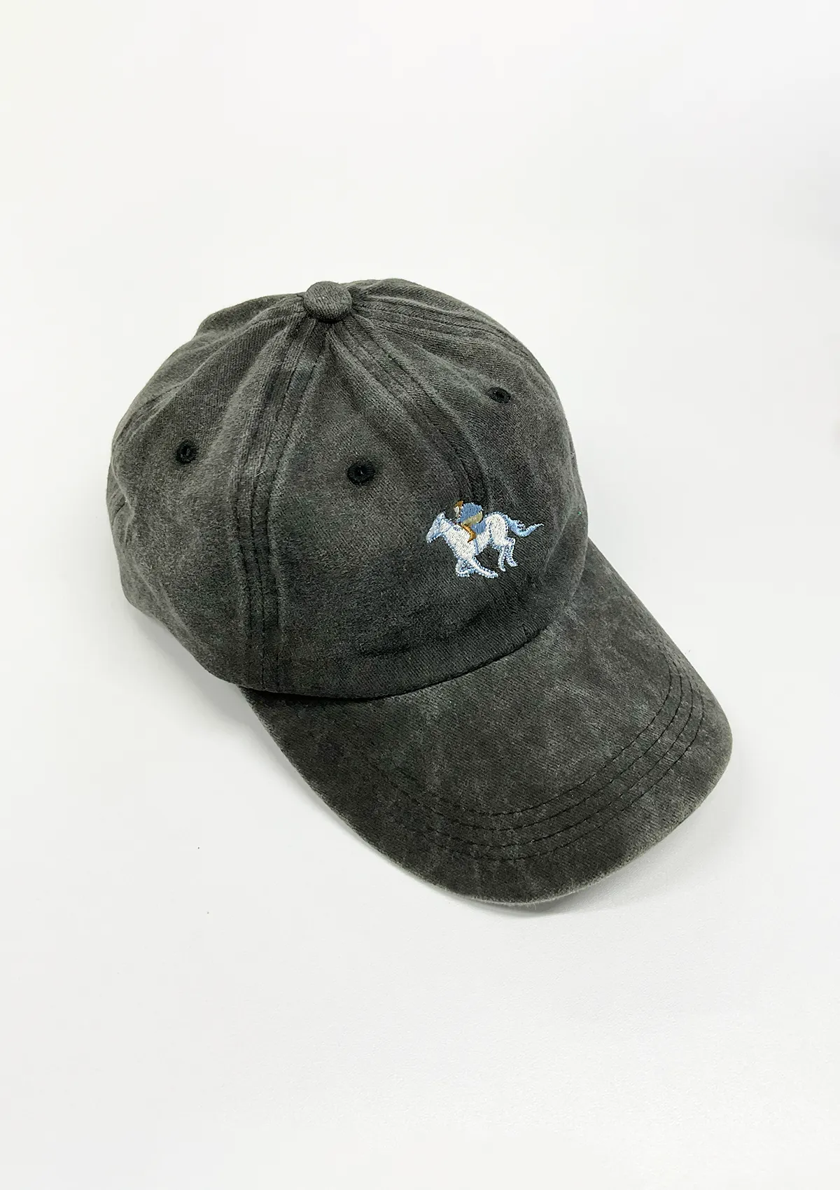 Equestrian Cotton Jockey Cap | Black