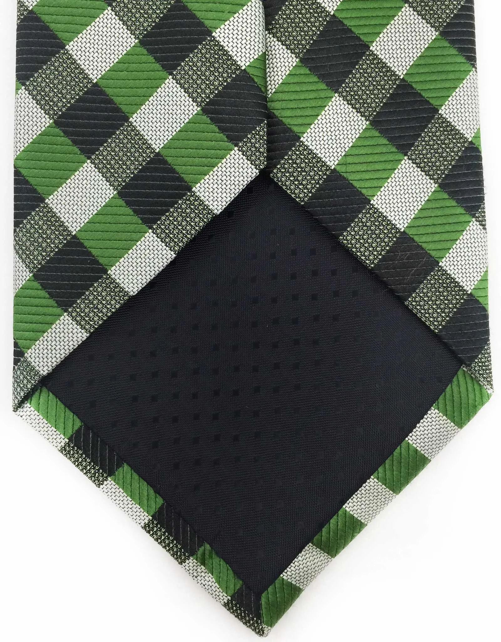 Green & Black Check Necktie