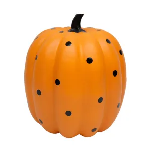 Halloween Black & Orange Foam Pumpkin 8in