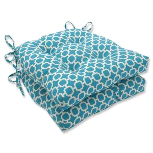 Hockley Teal Reversible Chair Pad (Set Of 2)