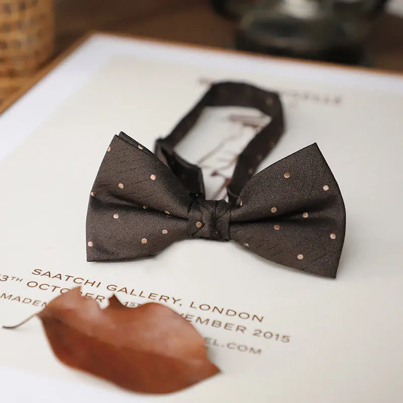 Men's Delicate Vintage Plain Bow Tie