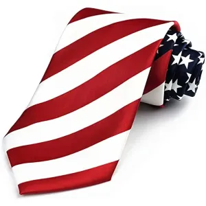 Men's Flag Stars & Stripes Necktie