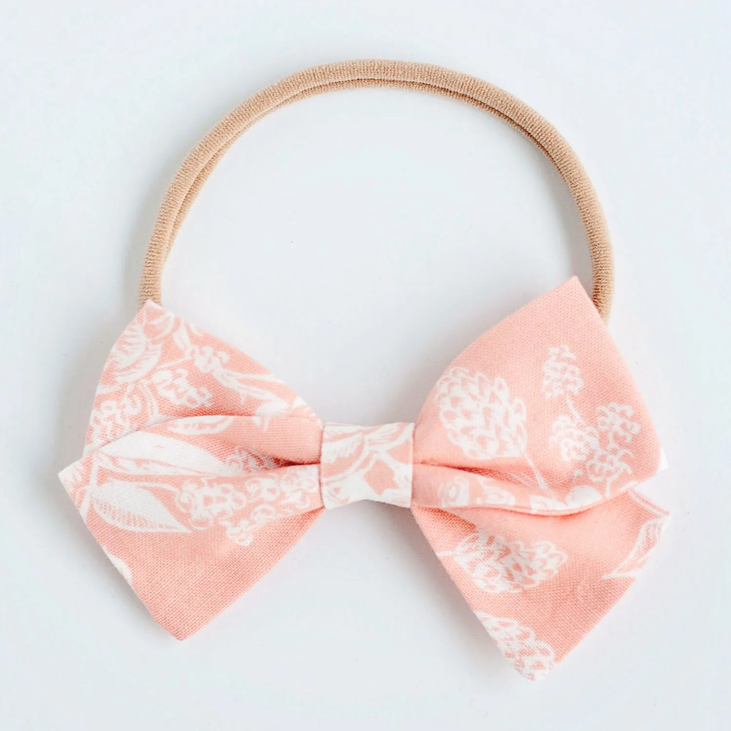 Men's Pre-Tied Bow Tie / Peach Toile