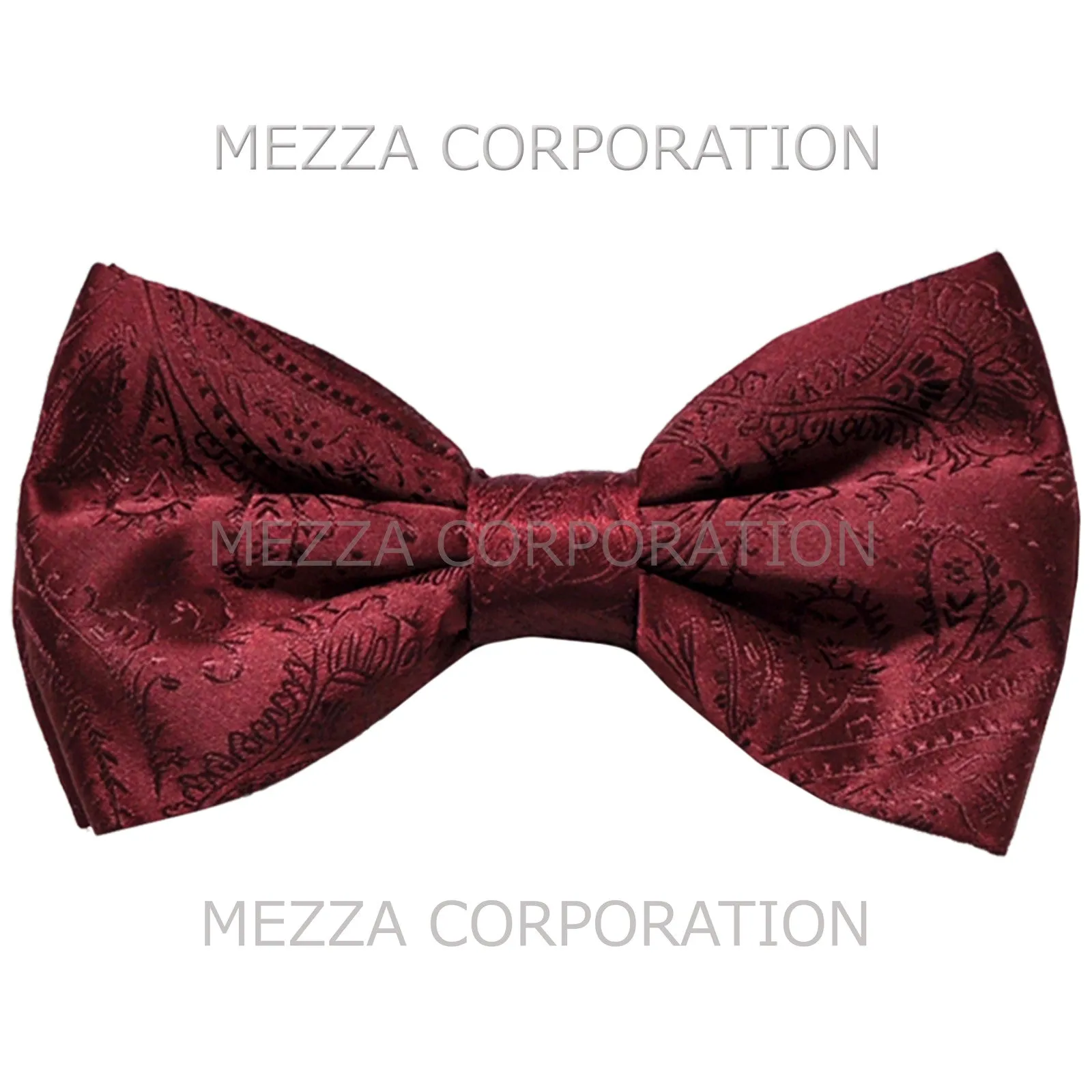 New formal men's pre tied Bow tie paisley pattern wedding