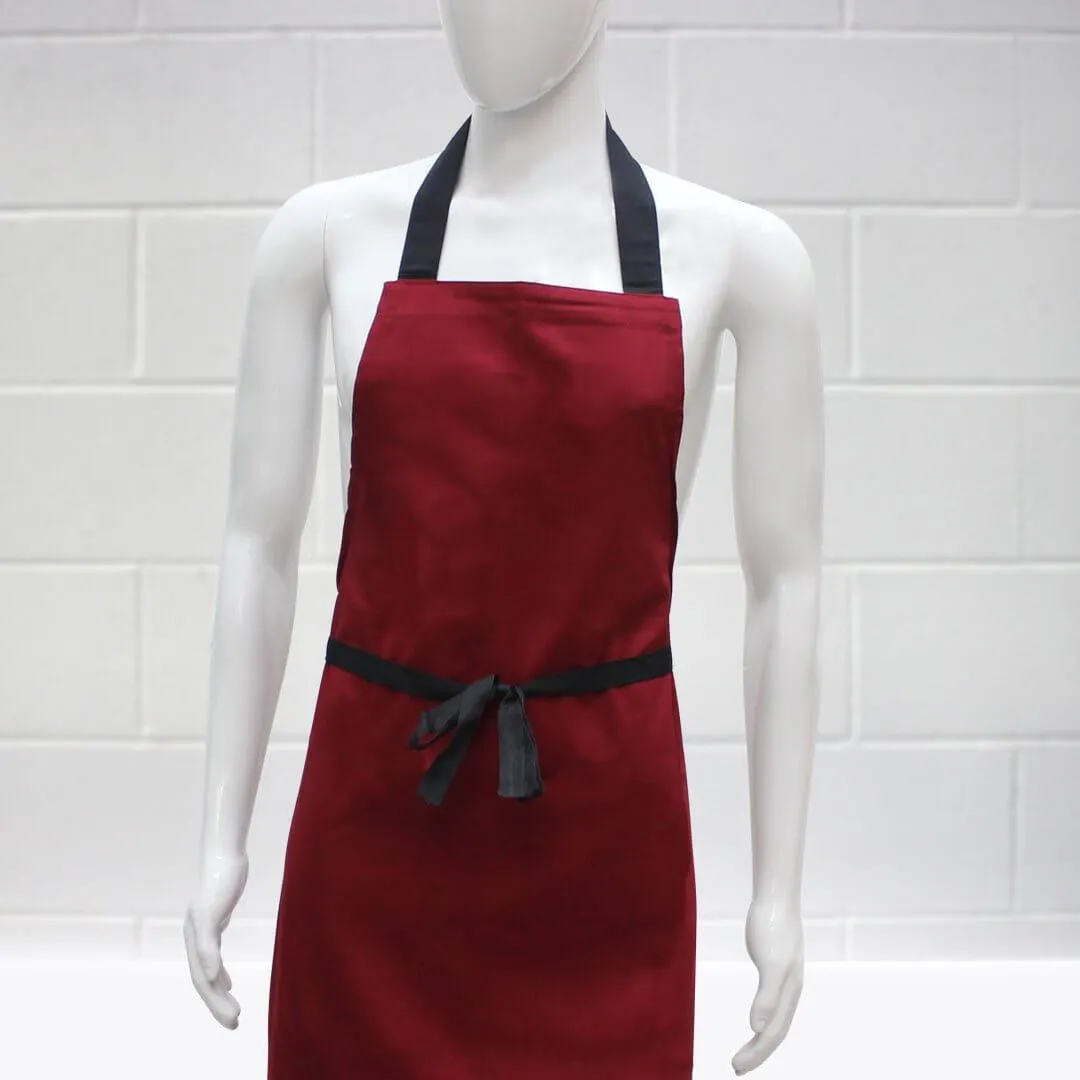 Pegasus Aprons Maroon Apron Contrast Strap