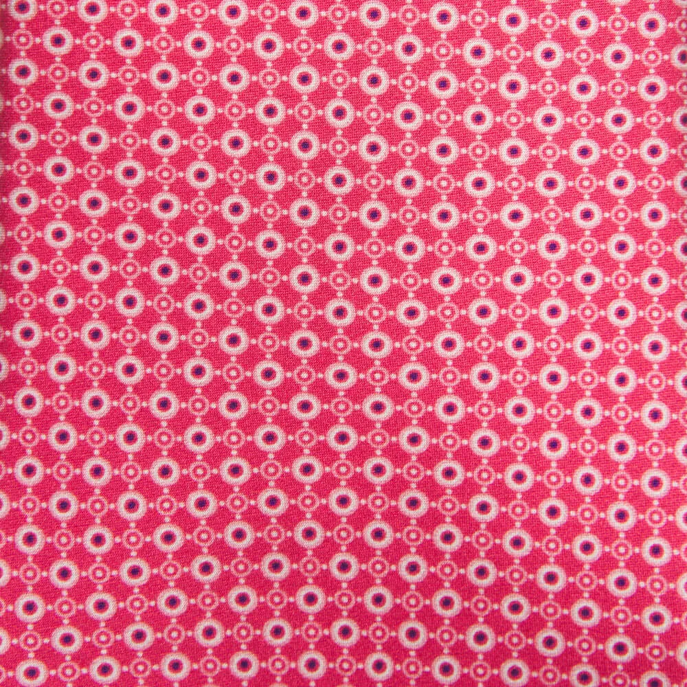 Pink Micro Motif Silk Tie