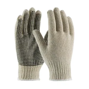 PIP 37-C110PD/M Seamless Knit Cotton / Polyester Glove with PVC Dot Grip - 7 Gauge