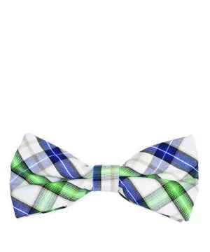 Plaid Cotton Bow Tie by Paul Malone