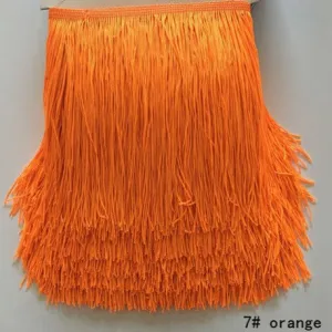 Polyester Fringing - Orange