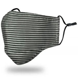 "Multi-Striped" Black Face Mask