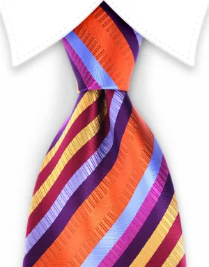 Rainbow Striped Tie