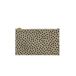 Saint Laurent Polka Dot Calfskin Leather Small Pouch