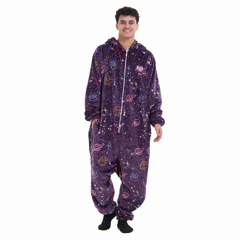 Snuggs Blanket Onesie Purple Space