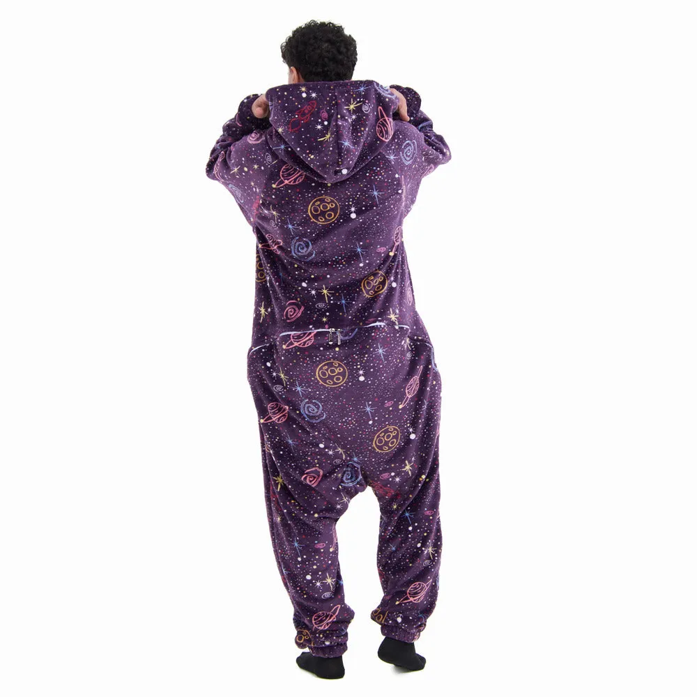 Snuggs Blanket Onesie Purple Space