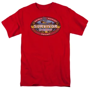 Survivor Cook Islands Mens T Shirt Red