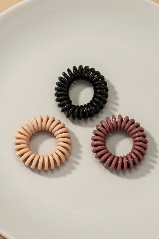 TEEK - 3-Piece Set Coil Hair Ties