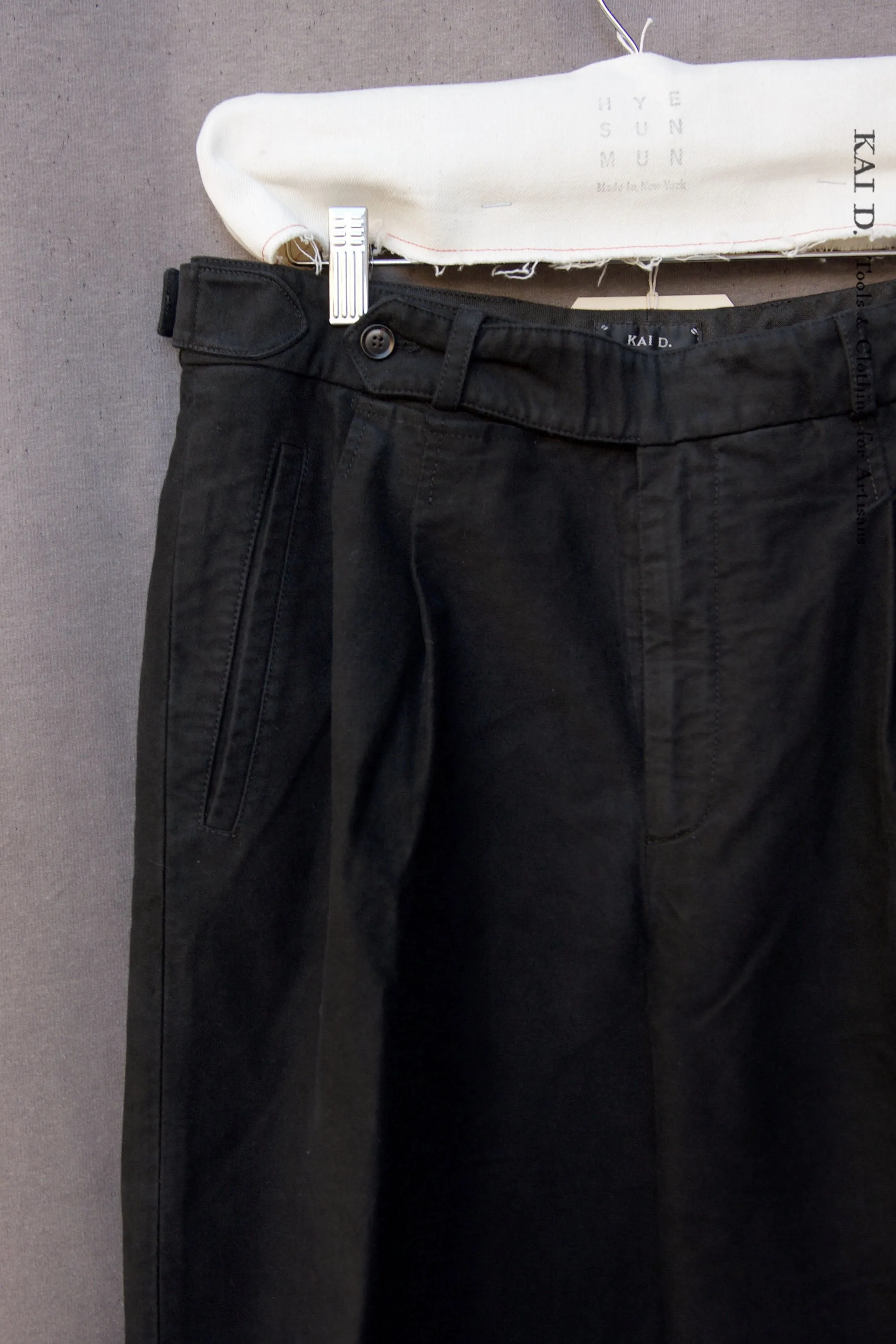 Wide Leg Matisse Pants - Black Baby Moleskin - 32, 34