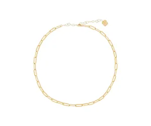 Wide Link Choker Necklace