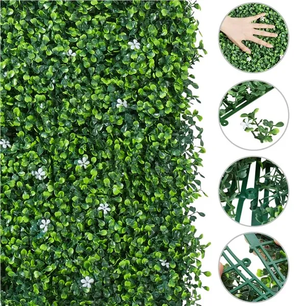 Yaheetech  6PCS Faux Ivy Artificial Boxwood Panels